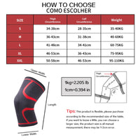 SKDK Gym Knee Pads Sports Safety Fitness Kneepad Elastic Knee Brace Support Gear Patella Running Basketball Volleyball Tennis