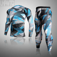 Men's Combat Camouflage Thermal Underwear Set Long Johns Winter Thermal Underwear Base layer Men Sports Compression Sports Sets
