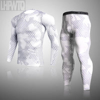 Men's Combat Camouflage Thermal Underwear Set Long Johns Winter Thermal Underwear Base layer Men Sports Compression Sports Sets