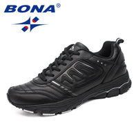 BONA New Style Men Running Shoes Ourdoor Jogging Trekking Sneakers Lace Up Athletic Shoes Comfortable Light Soft