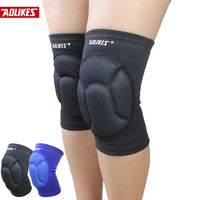 AOLIKES Thickening Football Volleyball Extreme Sports Knee Pads Brace Support Protect Cycling Knee Protector Kneepad rodilleras