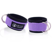 Ankle Straps for Cable Machines Double D-Ring Adjustable Neoprene Thick Padded Cuffs to Enhance Abs Glutes Legs Strength Workout