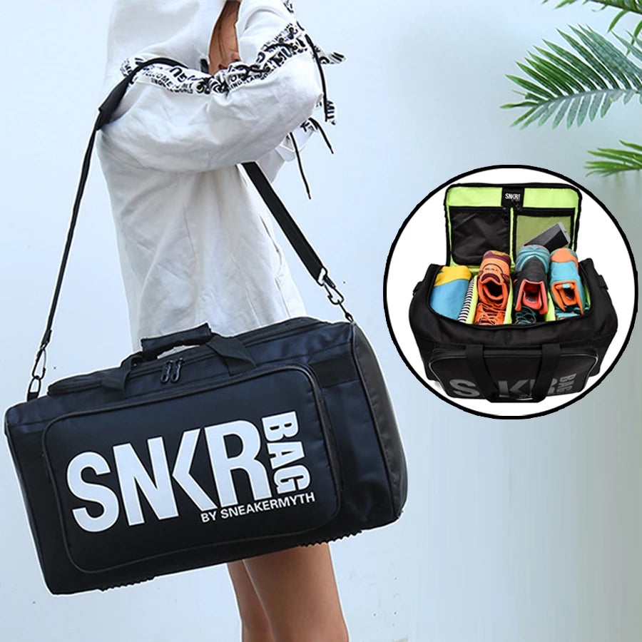 Multi-Compartment Sneaker Gym Duffel