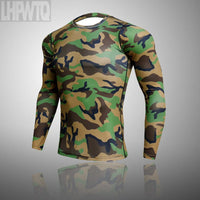 Men's Combat Camouflage Thermal Underwear Set Long Johns Winter Thermal Underwear Base layer Men Sports Compression Sports Sets