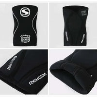 Knee Sleeves (1 Pair), 7mm Thick Compression Knee Braces   Support for Weightlifting | Cross Training | Powerliftimen