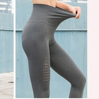 LANTECH Women Yoga Pants Sports Running Sportswear Stretchy Fitness Leggings Seamless Tummy Control Gym Compression Tights Pants