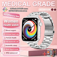 1.85-inch AMOLED Screen Smart Watch Women Bluetooth Call NFC Heart Rate Blood Pressure Blood oxygen Lady Sleep Smartwatches 2026
