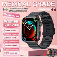 1.85-inch AMOLED Screen Smart Watch Women Bluetooth Call NFC Heart Rate Blood Pressure Blood oxygen Lady Sleep Smartwatches 2026