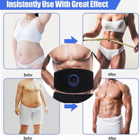 Abdominal Trainer Slimming Belt EMS Muscle Stimulator Toning Belts Vibration Fitness Massager Waist Belly Workout For Men Women