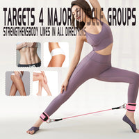 6pcs Buttocks with gantry, hip lift, ankle resistance, elastic trainer, ankle ring, hip leg tension rope, shaping and slimming