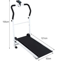Multi-Function Treadmill Budget-Friendly Walking Machine Foldable Manual Incline Treadmill Adjustable Gradient Digital Display