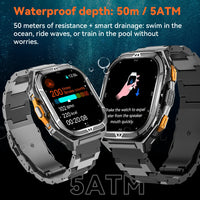 Cubot GT 3 Smart Watch, 5ATM Waterproof, 1.96-inch AMOLED, Blood Oxygen, Fitness Tracker Heart Rate GPS Sport Smartwatch for Men