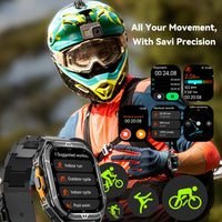 Cubot GT 3 Smart Watch, 5ATM Waterproof, 1.96-inch AMOLED, Blood Oxygen, Fitness Tracker Heart Rate GPS Sport Smartwatch for Men