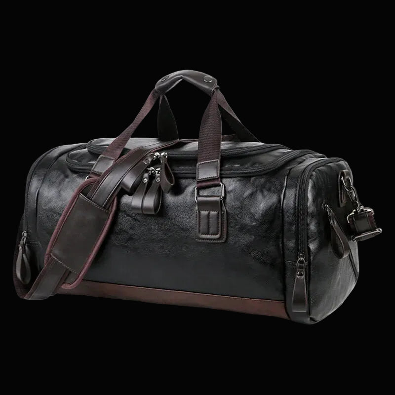 Water-Resistant Leather Business Duffel