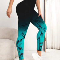 Yoga Pants Women Seamless Leggings Push Up Sports Fitness Joggings High Waist Gym Workout Scrunch Tie Dye Running Leggings