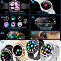 2026 New Sports Smartwatch Women Men Classic Watch 6 BT HD Call Always On Display Waterproof Health Smartwatches For Android iOS