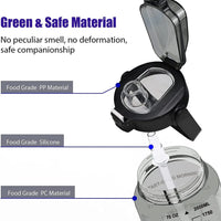 Half Gallon Water Bottle with Sleeve 64 OZ 2000ML Motivational Water Bottle with Straw & Time Marker to Drink