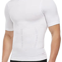 Mens Slimming Body Shaper Vest Shirt Abs Abdomen Slim Gym Workout Tummy Control Compression Tank Top Sleeveless Shapewear
