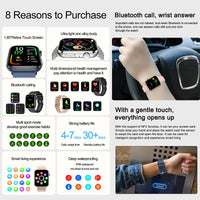 1.85-inch AMOLED Screen Smart Watch Women Bluetooth Call NFC Heart Rate Blood Pressure Blood oxygen Lady Sleep Smartwatches 2026