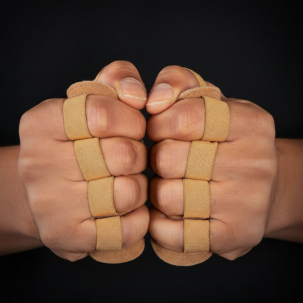Breathable Leather-Palm Gym Gloves
