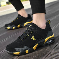 2025 new men's sports shoes outdoor men's running shoes fashion comfortable leather walking shoes men's jogging training shoes