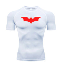 Bat Printed Men's Tight T-Shirt Running Compression Compression T Shirt Gym Fitness Jogging Short Sleeve Male Casual Shirt Tops