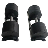 Adjustable Dumbbell Pair 2kg(5lb) or 4kg(9lb) Increase Max 50kg(110lb) Home Gym Weight Set