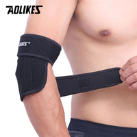AOLIKES 1PCS Adjustbale Tennis Elbow Support Brace Guard Pads Golfer's Strap Elbow Lateral Pain Syndrome Epicondylitis Brace