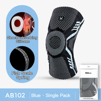 1 Pcs Sports Patella Spring Support Knee Brace Knitted Compression Full Protect Elastic Breathable Knee Support For Men Women