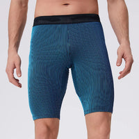 Marathon Compression Shorts Quick Dry Running Training Fitness Leggings Bodybuilding Tights Sports Men Gym Male with Waist Bag