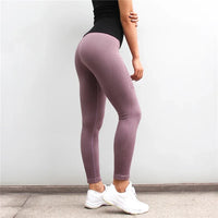LANTECH Women Yoga Pants Sports Running Sportswear Stretchy Fitness Leggings Seamless Tummy Control Gym Compression Tights Pants
