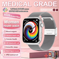 1.85-inch AMOLED Screen Smart Watch Women Bluetooth Call NFC Heart Rate Blood Pressure Blood oxygen Lady Sleep Smartwatches 2026