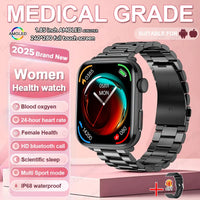 1.85-inch AMOLED Screen Smart Watch Women Bluetooth Call NFC Heart Rate Blood Pressure Blood oxygen Lady Sleep Smartwatches 2026