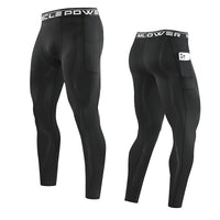 Gym Mens Fitness Running Sport Pants Athletics Tight Leggings Joggings Skinny Yoga Compression Trousers Sweatpants Dry Fit