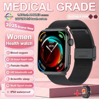1.85-inch AMOLED Screen Smart Watch Women Bluetooth Call NFC Heart Rate Blood Pressure Blood oxygen Lady Sleep Smartwatches 2026