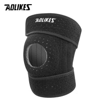 AOLIKES 1PCS Breathable Four Spring Knee Support Brace Kneepad Adjustable Patella Knee Pads Safety