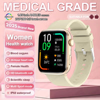 1.85-inch AMOLED Screen Smart Watch Women Bluetooth Call NFC Heart Rate Blood Pressure Blood oxygen Lady Sleep Smartwatches 2026