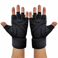 Bodybuilding Gym Gloves Powerlifting Dumbbell Kettlebell Crossift Training Fitness Gloves For Man Women Home Workout