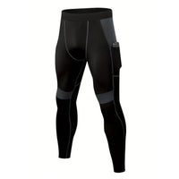 Mens Compression Pants Quick Dry Fit Sportswear Running Tights Men Legging Fitness Training Jogging Pants Sport Gym Leggings