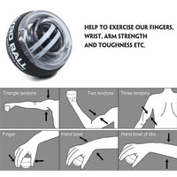 Wrist Power Grip Ball Self-lifting Wrist Gyro Ball Strength Trainer Forearm Exerciser Strengthens Arm and Finger Muscles
