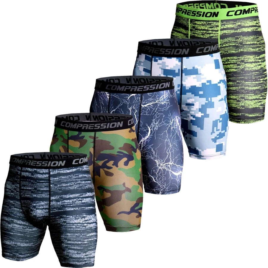 Camouflage Compression Running Shorts