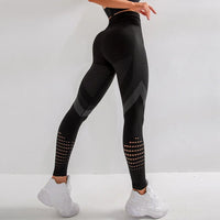LANTECH Women Yoga Pants Sports Running Sportswear Stretchy Fitness Leggings Seamless Athletic Gym Compression Tights Pants