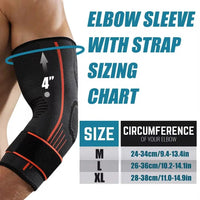 Durable Nylon Elbow Support Black Grey Orange Elastic Arm Sleeve Breathable Elbow Protection Unisex