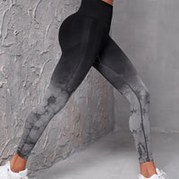 Yoga Pants Women Seamless Leggings Push Up Sports Fitness Joggings High Waist Gym Workout Scrunch Tie Dye Running Leggings