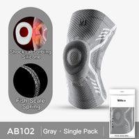 1 Pcs Sports Patella Spring Support Knee Brace Knitted Compression Full Protect Elastic Breathable Knee Support For Men Women