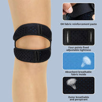 1pc Plus Size Patellar Tendon Support Strap, Knee Pain Relief Adjustable Neoprene Knee Strap for Running, Arthritis, Jumper