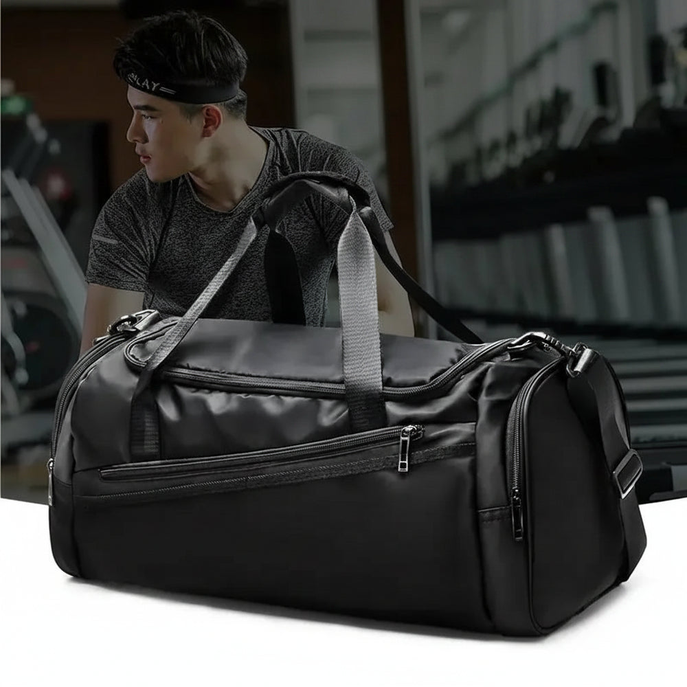 Foldable Shoe-Compartment Duffel 40L