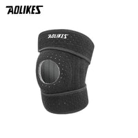 AOLIKES 1PCS Breathable Four Spring Knee Support Brace Kneepad Adjustable Patella Knee Pads Safety
