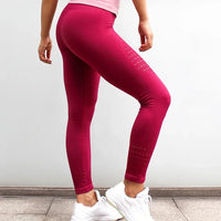 LANTECH Women Yoga Pants Sports Running Sportswear Stretchy Fitness Leggings Seamless Tummy Control Gym Compression Tights Pants