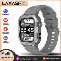 LAXASFIT New Men's Smart Watch LED Flashlight Outdoor Sports Smart Watch Wristwatch Health Monitoring Smart Watch